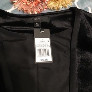 Mossimo Supply Co. Sweaters - Dressy Black Velvet Cardigan Mossimo Supply Co. Sweaters - Dressy Black Velvet Cardigan